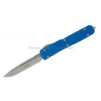 มีดออโต้ Microtech Ultratech S/E OTF Automatic Knife Tri-Grip Blue (3.4" Stonewash) 121-10BL