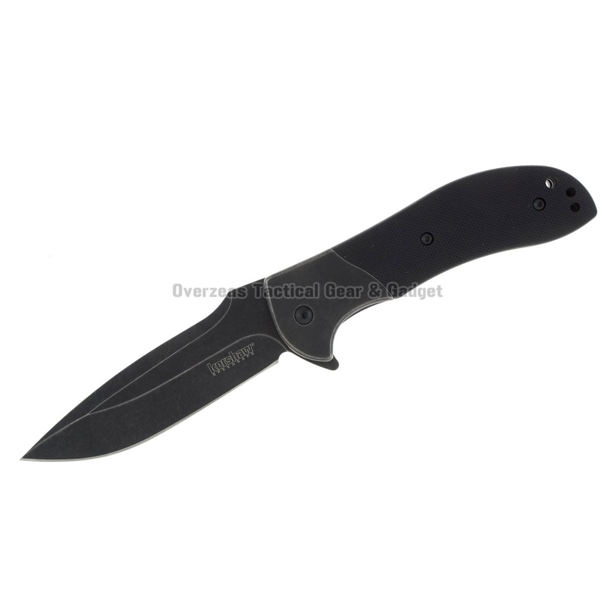 มีดพับ Kershaw Scrambler Flipper Assisted Opening Knife (3.5" BlackWash) 3890BW
