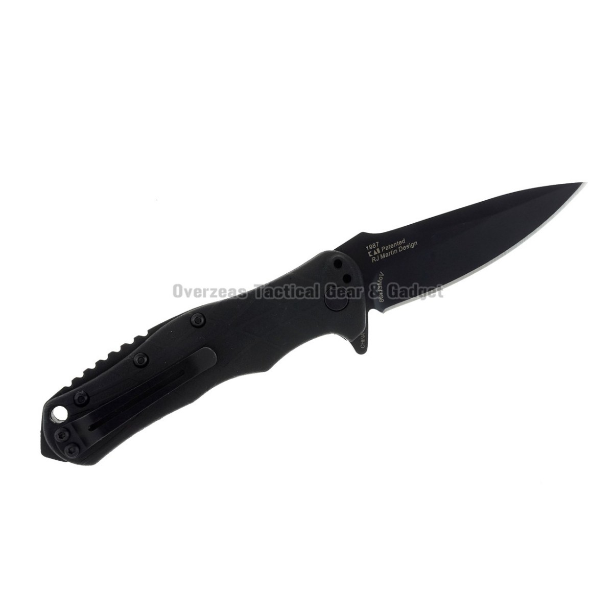 มีดพับ Kershaw RJ Tactical 3.0 Assisted Opening Knife (2.875" Black) 1987