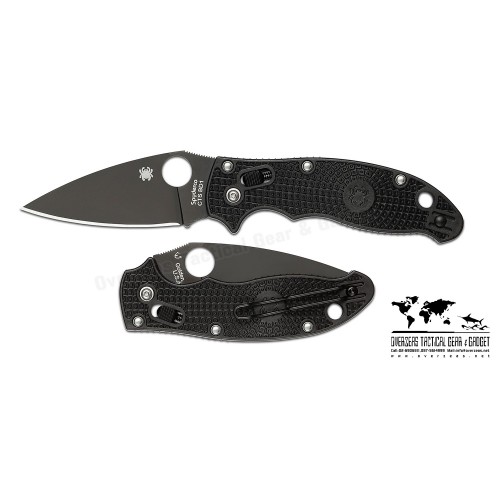 มีดพับ Spyderco Manix 2 Lightweight Knife Black FRCP (3.37" Black CTS-BD1) C101PBBK2 