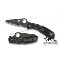 มีดพับ Spyderco Salt I Lightweight Knife Black FRN (3" Black Full Serr) C88SBBK