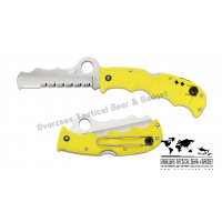 มีดพับ Spyderco Assist Salt H-1 Knife Yellow FRN (3.69" Satin Serr) C79PSYL