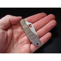 มีดพับ ห้อยพวงกุญแจ  Spyderco GrassHopper Stainless Steel Folding Keychain Knife (2.31" Plain) C138P