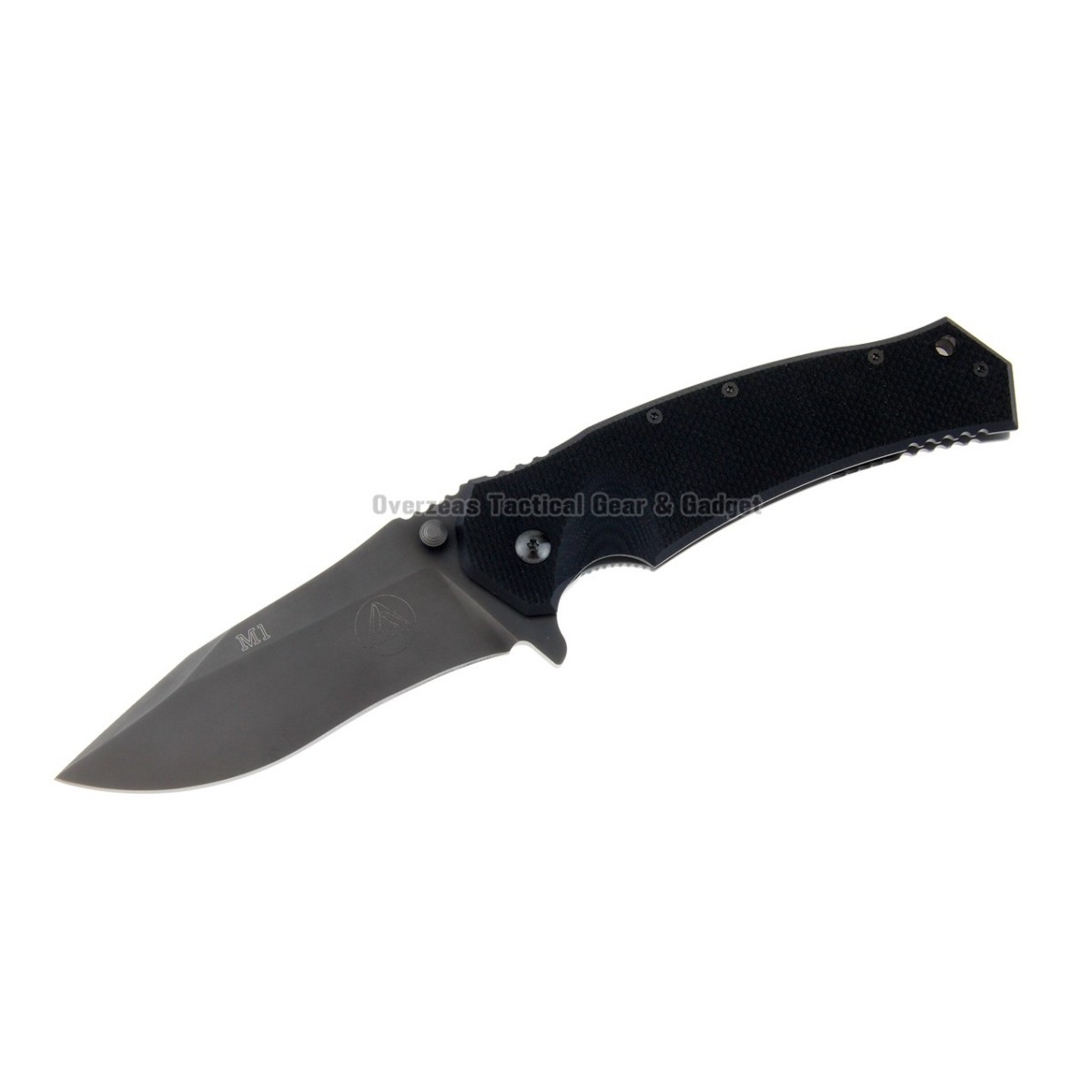 มีดพับ FOX Combative Edge M1 Clip Point Folding Knife (3.75" Plain) CED-01