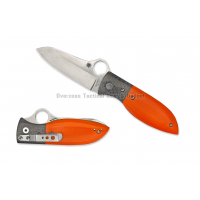 มีดพับ Spyderco Firefly Liner Lock Knife Orange G10/Carbon Fiber (2.74" Satin) C184GPOR