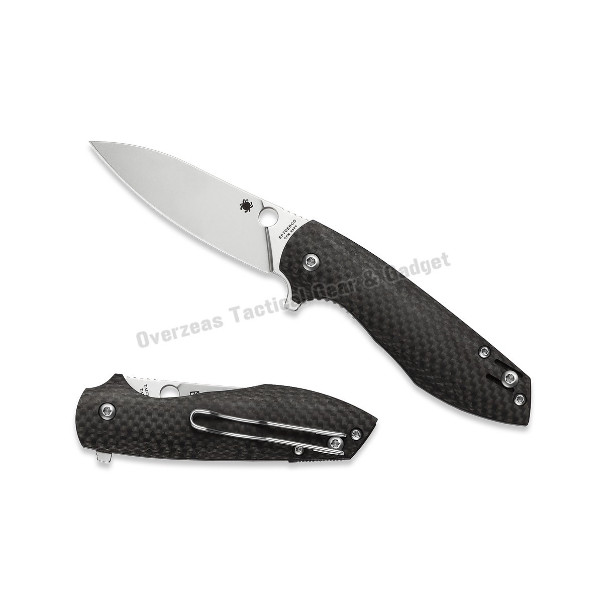 มีดพับ Spyderco Southard Positron Liner Lock Knife Carbon Fiber (3" Satin) C195CFP