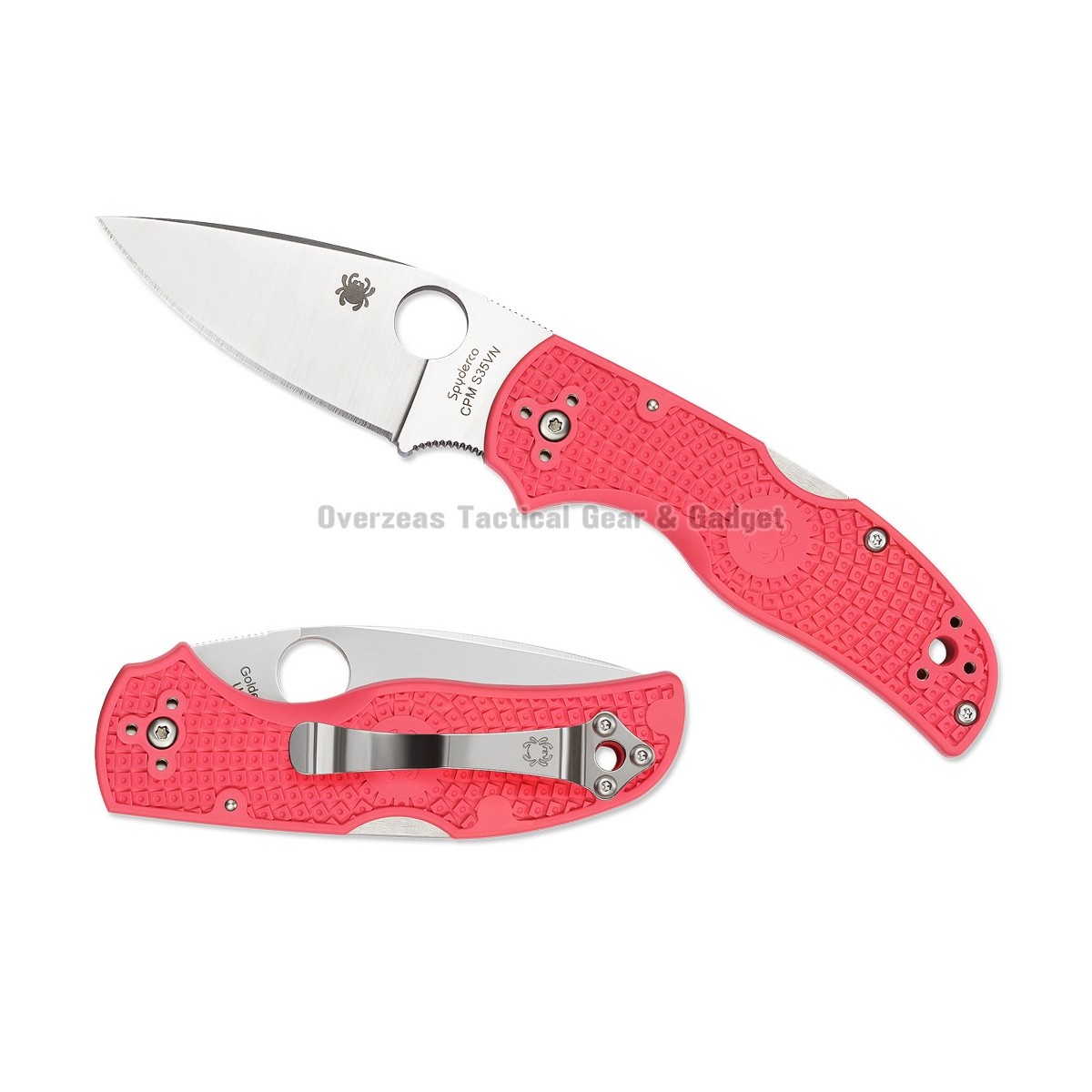 มีดพับ Spyderco Native 5 Lightweight Lockback Knife Pink FRN (3" Satin S35VN) C41PPN5