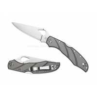 มีดพับ Spyderco Byrd Cara Cara 2 Titanium Lockback Knife (3.75" Satin) BY03TIP2