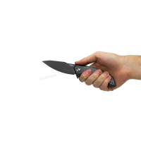 มีดพับ Zero Tolerance 0095BW Flipper Knife Blackwash Titanium (3.6" Blackwash) ZT0095BW