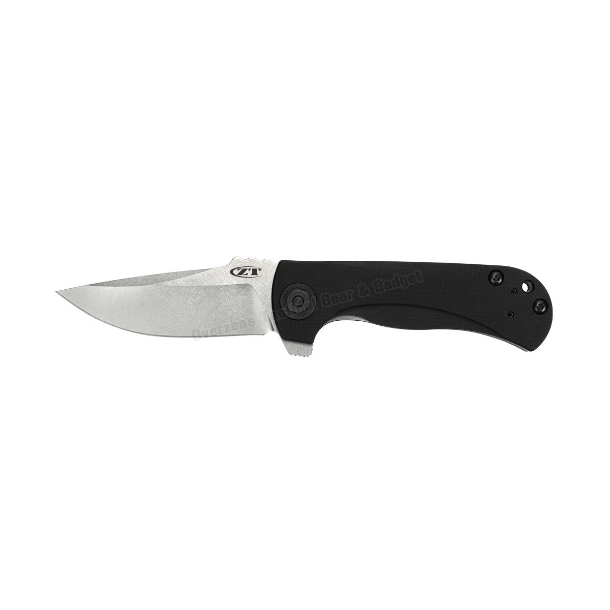 มีดพับ Zero Tolerance 0909 Les George Flipper Knife Black G-10 (3.875" Stonewash) ZT0909