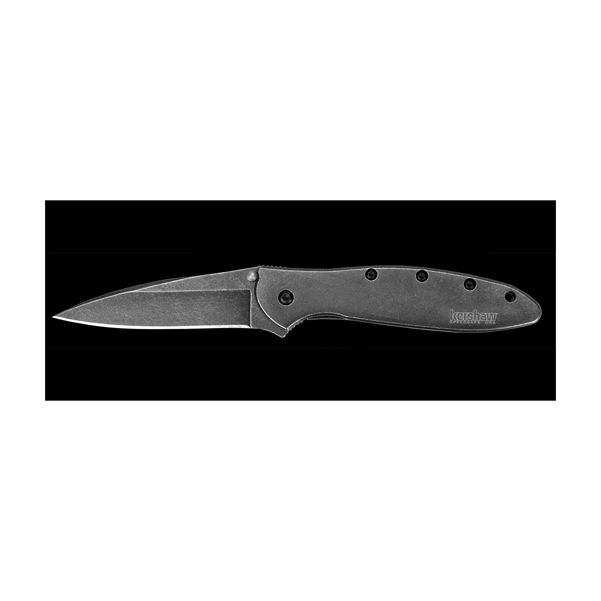 มีดพับ Kershaw Leek Assisted Opening Knife (3" BlackWash) 1660BLKW