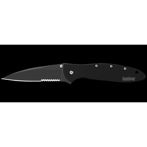 มีดพับ Kershaw Leek Assisted Opening Knife (3" Black Serr) 1660CKTST