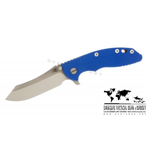มีดพับ Hinderer Knives XM-18 2016 LE Skinner Frame Lock Knife Blue (3.5" Satin/SW)