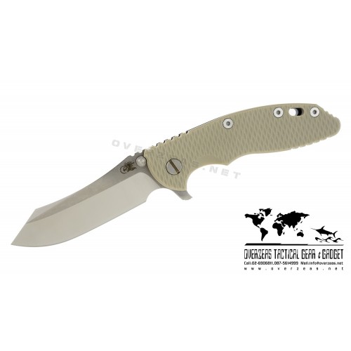 มีดพับ Hinderer Knives XM-18 2016 LE Skinner Frame Lock Knife Tan (3.5" Satin/SW)