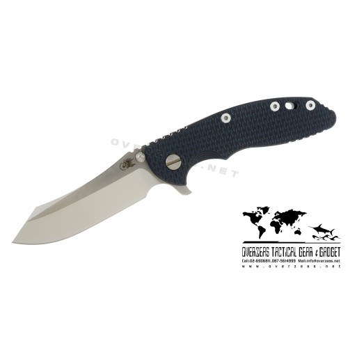 มีดพับ Hinderer Knives XM-18 2016 LE Skinner Frame Lock Knife Blue/Black (3.5" Satin/SW)