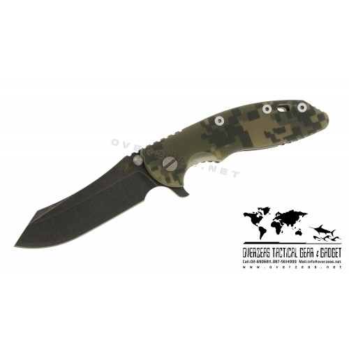 มีดพับ Hinderer Knives XM-18 Skinner Flipper Working finish Camo G-10 (3.5" Black SW)