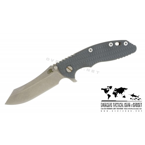 มีดพับ Hinderer Knives XM-18 2016 Skinner Frame Lock Knife Grey (3.5" Stonewash)