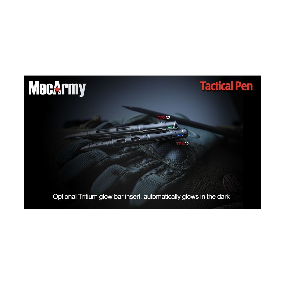 ปากกา MecArmy Titanium Tactical Pen สำหรับใช้งานทั่วไป และใช้ป้องกันตัว (TPX33)