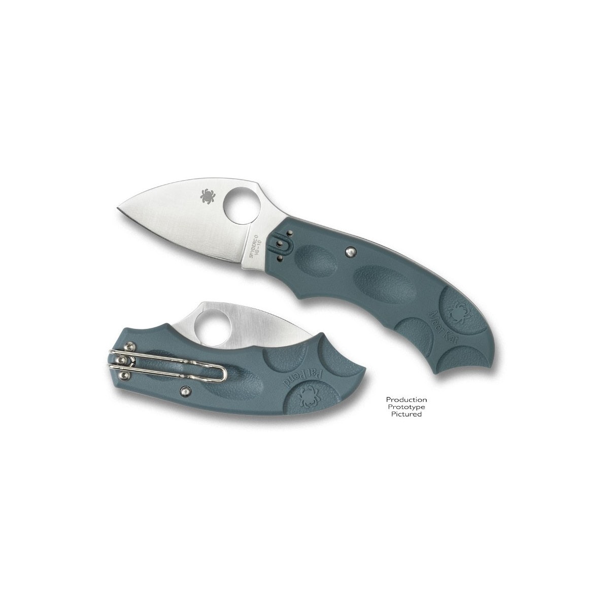 Spyderco Knives MeerKat 2" VG10 Plain Blade, Phantom Lock