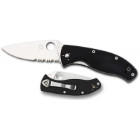 Spyderco Tenacious 3 3/8" Combo Edge Blade G10 Handle