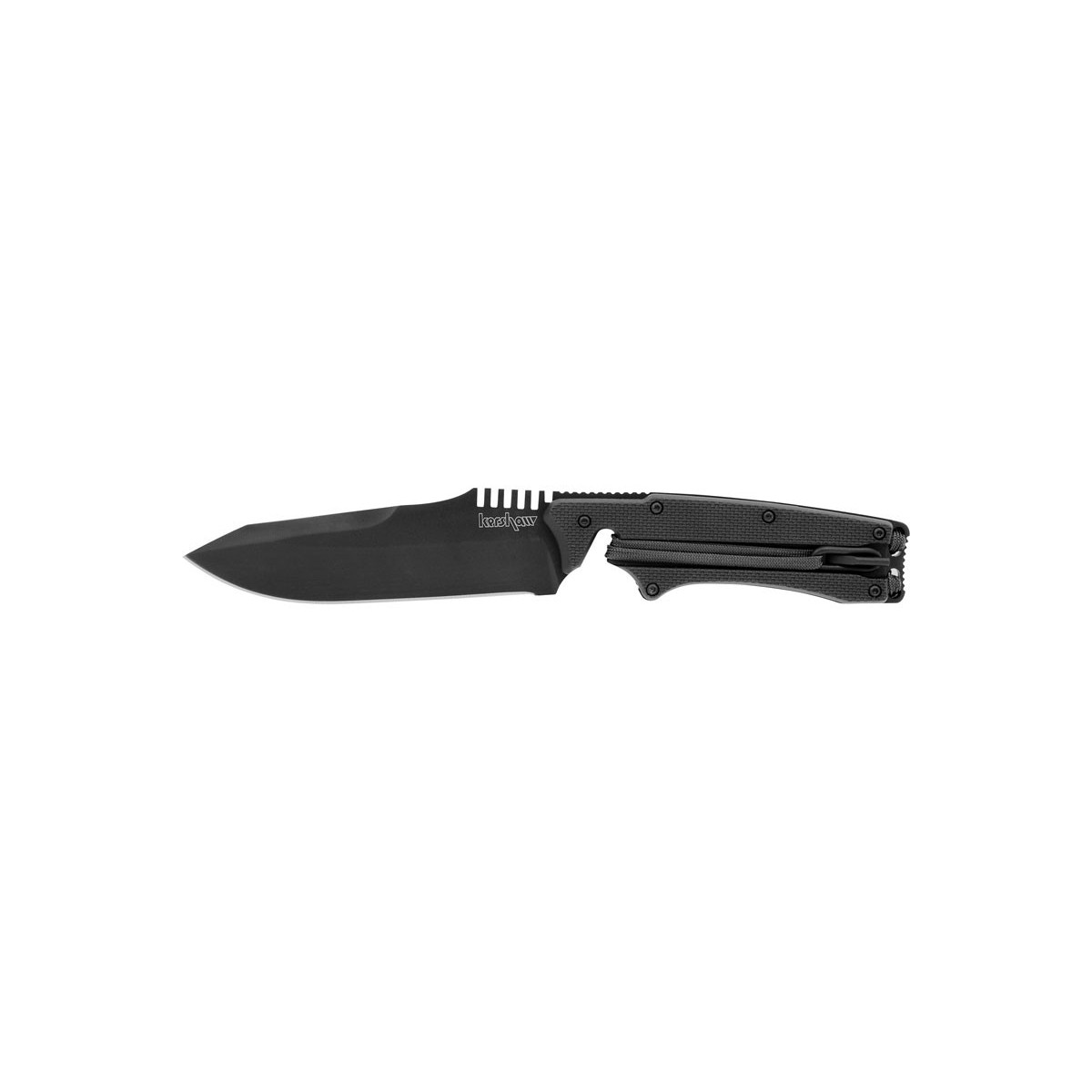 Kershaw Knives Whiplash 4-1/2" Fixed Blade with Built-In Parachute Cord Lanyard