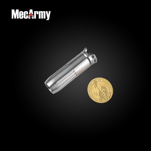 ไฟฉายขนาดเล็ก ห้อยพวงกุญแจ MecArmy BL43 ทรงกระสุนปืน (บอดี้ไททาเนียม) Flashlight CREE XP-G2 130 Lumens,(BL43)