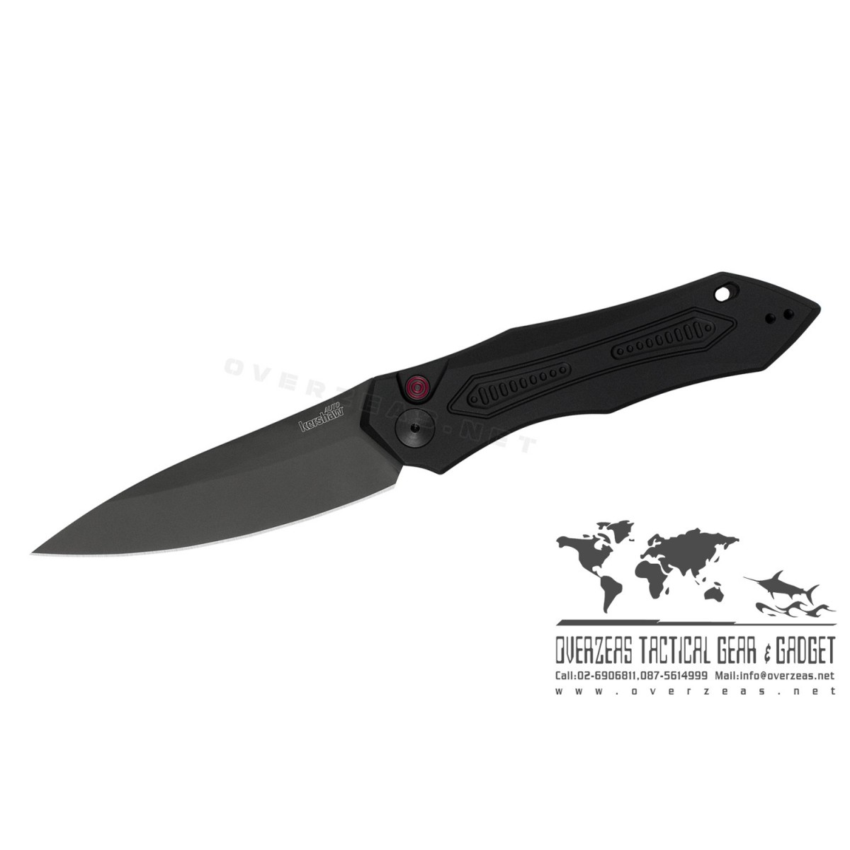 มีดพับออโต้เมติค เปิดใบด้านข้าง Kershaw Launch 6 Automatic Knife (3.75" Black) 7800BLK