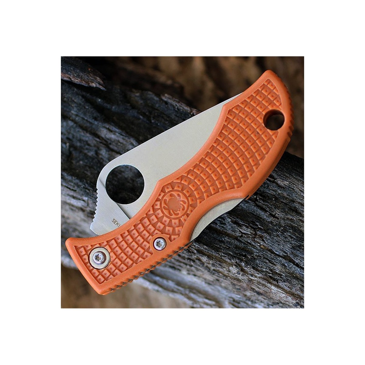 มีดพับ Spyderco Ladybug 3 HAP40 Burnt Orange FRN (1.94" Satin),LBORP3E (2016 Sprint Run)