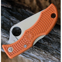 มีดพับ Spyderco Ladybug 3 HAP40 Burnt Orange FRN (1.94" Satin),LBORP3E (2016 Sprint Run)