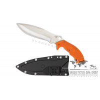มีดใบตาย Spyderco Schempp Rock Salt H1 Fixed Blade Knife Orange (6.75" Satin) FB20FPOR (2016 Sprint Run)