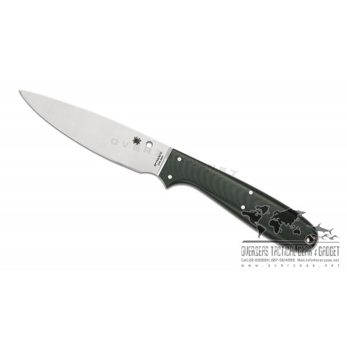 มีดใบตาย Spyderco Sprig Fixed Blade Knife Forest Green G-10 (4.23" Satin) FB37GGR