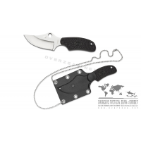 มีดห้อยคอ Spyderco Shirley-Owens ARK Fixed Blade Neck Knife (2.63" Satin H1) FB35PBK