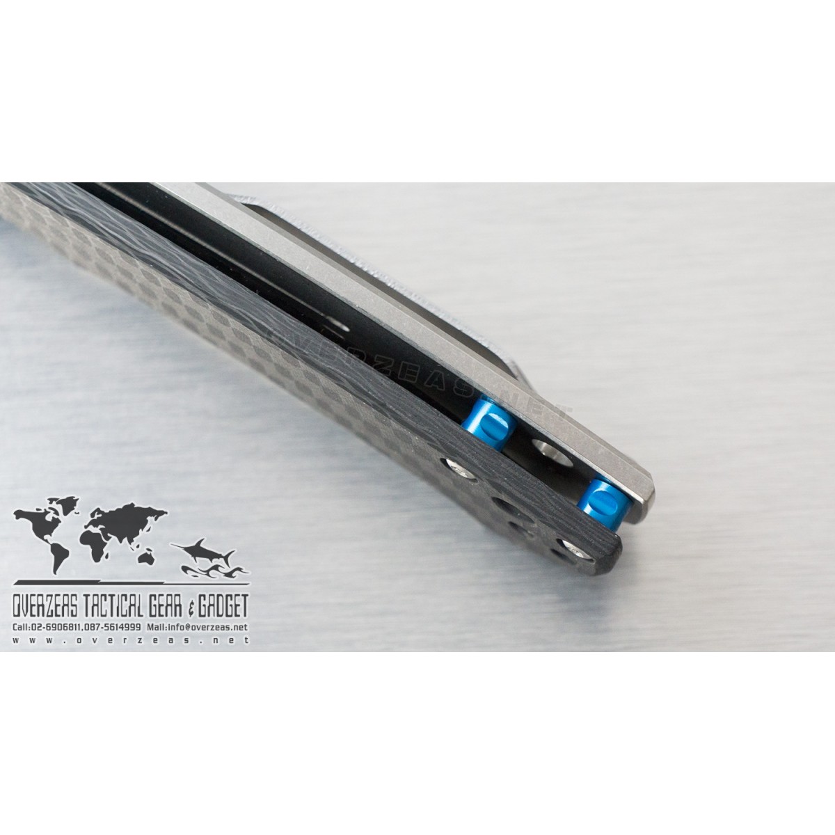 มีดพับ Zero Tolerance 0450CF Flipper Knife Carbon Fiber (3.25" Black) 0450CF