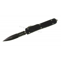 มีดออโต้ Microtech Ultratech D/E OTF Automatic Knife Tri-Grip (3.4" Black) 122-1