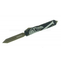 มีดออโต้ Microtech Ultratech Molon Labe Spartan OTF Automatic Knife (3.4" Bronze) 223-13ML