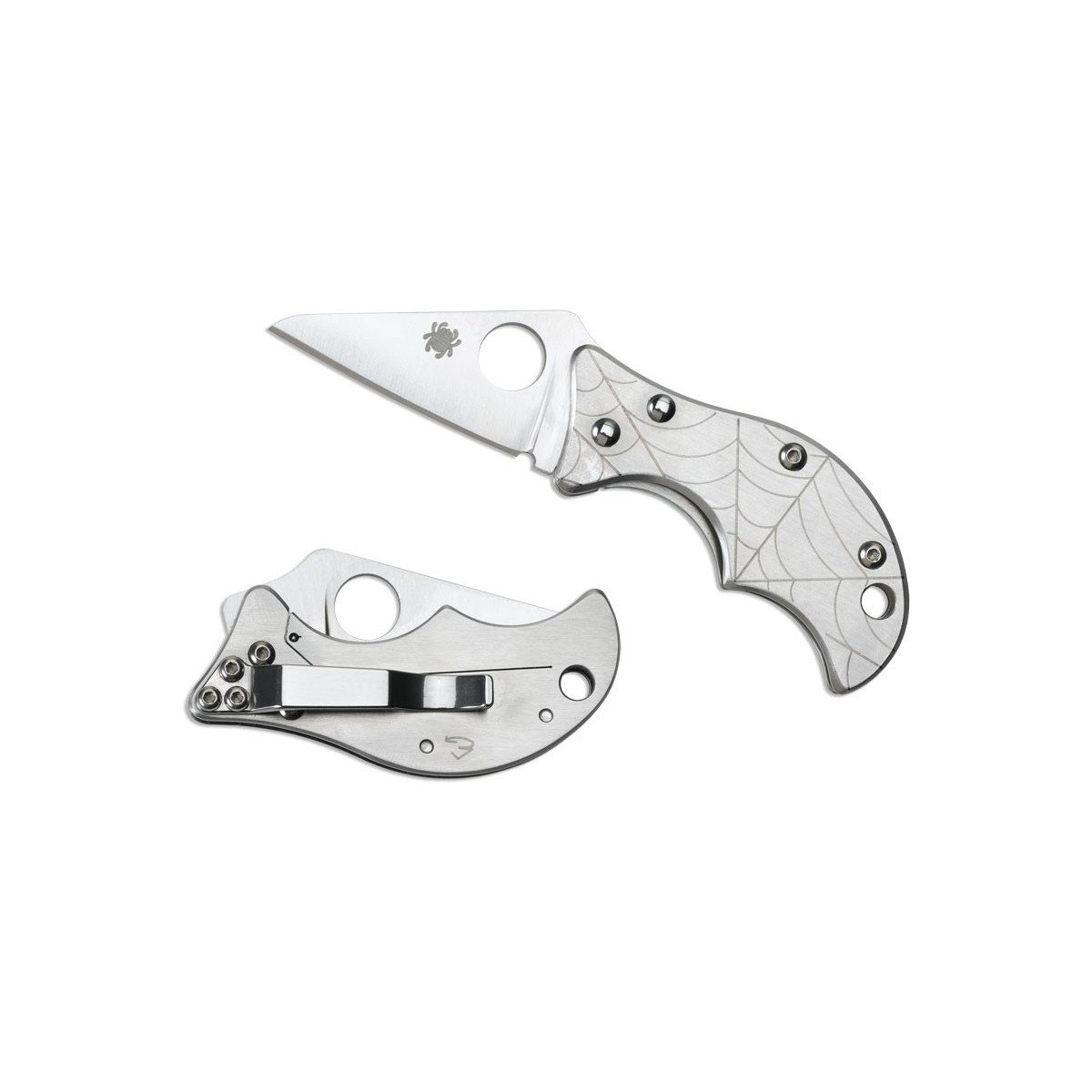 Spyderco Spin Folding Knife 1-13/16" VG10 Plain Blade