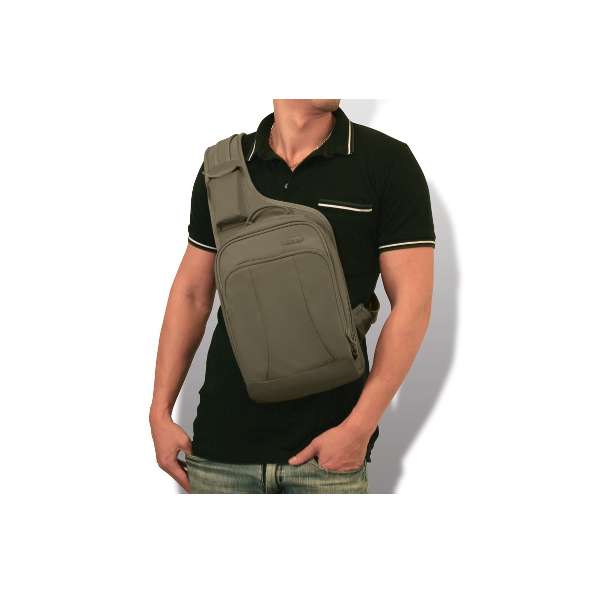 กระเป๋าสะพาย Metrosafe™ 150 GII (Khaki) anti-theft cross body sling bag