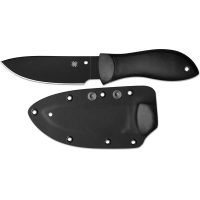 มีดใบตาย Spyderco Bill Moran Drop Point Fixed Blade Knife (3.88" Black Plain),FB02PBB