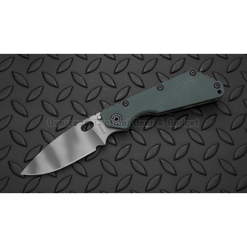 มีดพับ Strider SMF Frame Lock Knife Green G-10/Flame Ti (3.9" Tiger Stripe)