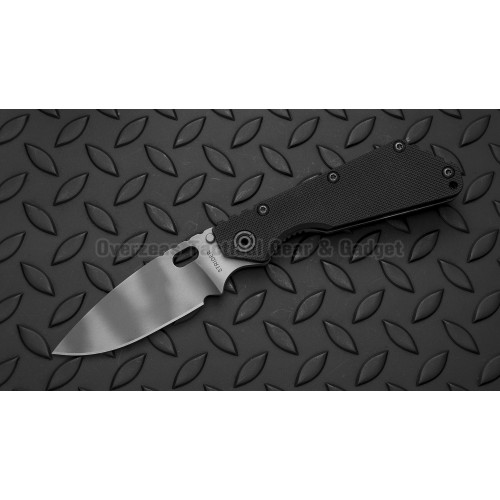 มีดพับ Strider SMF Frame Lock Knife Black G-10/Flame Ti (3.9" Tiger Stripe)