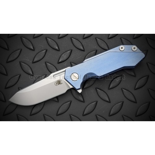 มีดพับ Hinderer Knives Half-Track Frame Lock Knife Blue Titanium (2.75" Stonewash),HALF-TRACK-BLU