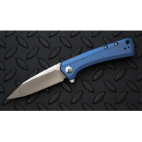 มีดพับรุ่นพิเศษ Zero Tolerance 0808BLU Flipper Knife Blue Titanium (3.25" Satin),ZT0808BLU *SPRINTRUN*