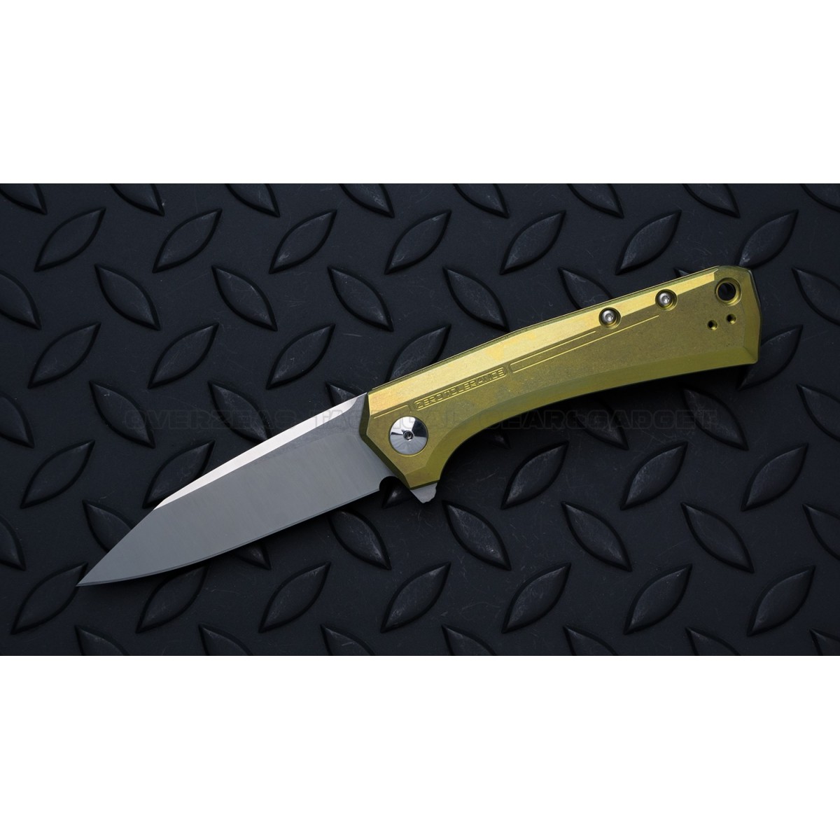 มีดพับรุ่นพิเศษ Zero Tolerance 0808GLD Flipper Knife Gold Titanium (3.25" Satin),ZT0808GLD *SPRINTRUN*