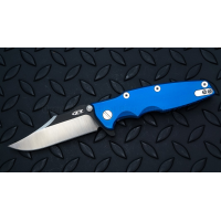 มีดพับรุ่นพิเศษ Zero Tolerance Rick Hinderer 0392BLUBOWIE Factory Custom Knife (3.5" Two-Tone),0392BOWIEBLU *LIMITED*