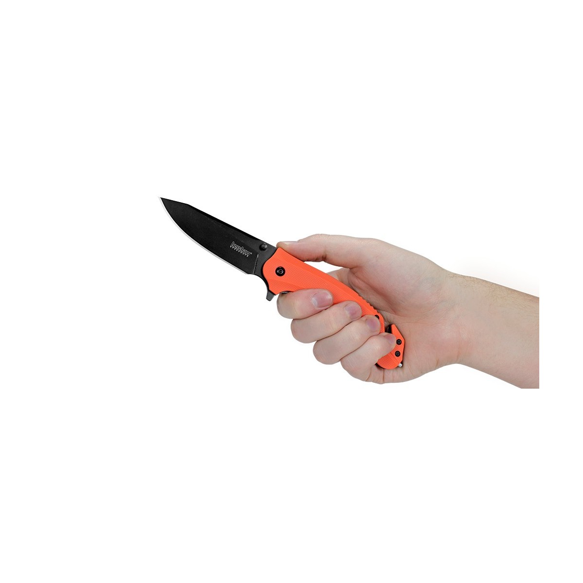 มีดพับ Kershaw Barricade Assisted Opening Knife Orange GFN (3.5" Black Oxide) 8650