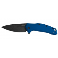 มีดพับ Kershaw Link Drop Point Knife Blue Aluminum (3.25" BlackWash) 1776NBBW