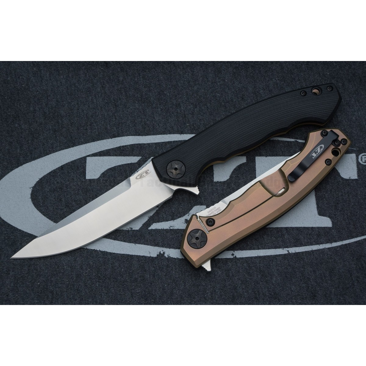 มีดพับรุ่นพิเศษ Zero Tolerance 0452G10 Flipper Knife Black G-10/Bronze Ti (4.1" Satin M390) *Sprint run*