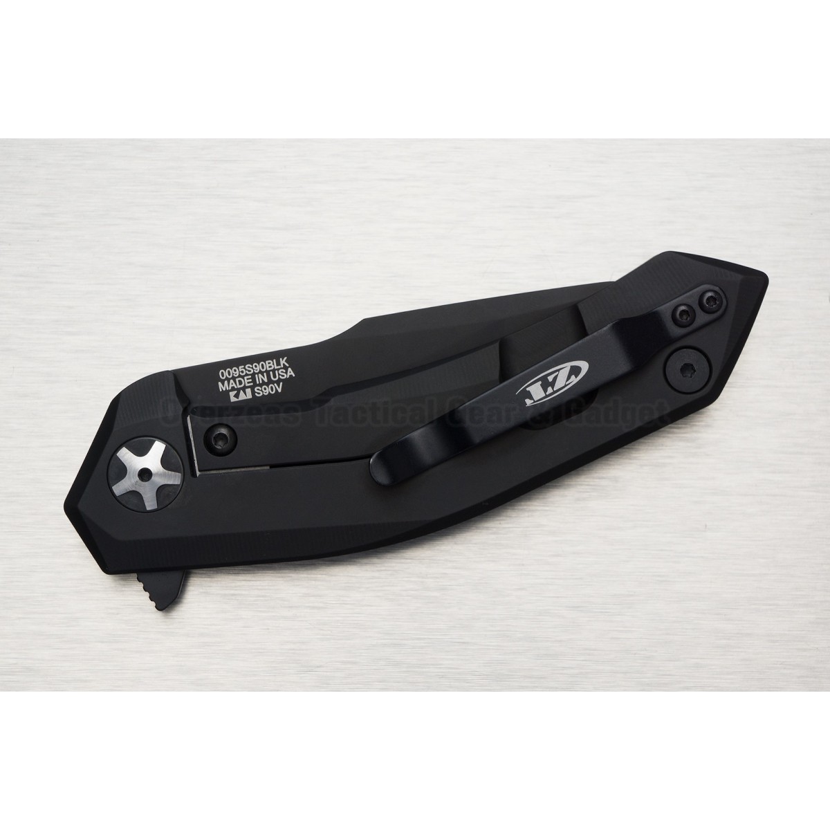 มีดพับ Zero Tolerance 0095S90BLK Flipper Knife Black DLC Titanium (3.6" Black DLC) ZT0095S90BLK