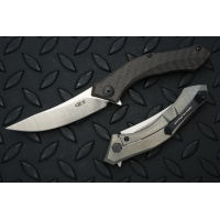 มีดพับ Zero Tolerance 0460 Flipper Knife Carbon Fiber (3.25" Satin),ZT0460