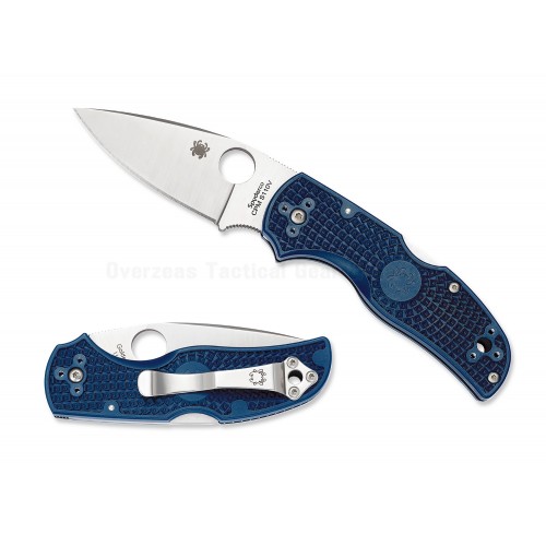 มีดพับ Spyderco Native 5 Lightweight Knife Dark Blue FRN (3" Satin CPM-S110V) C41PDBL5